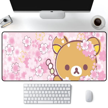 RGB LED Rilakkuma Flower Gaming Mouse Pad