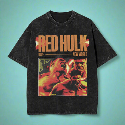 Red Hulk Washed Tee