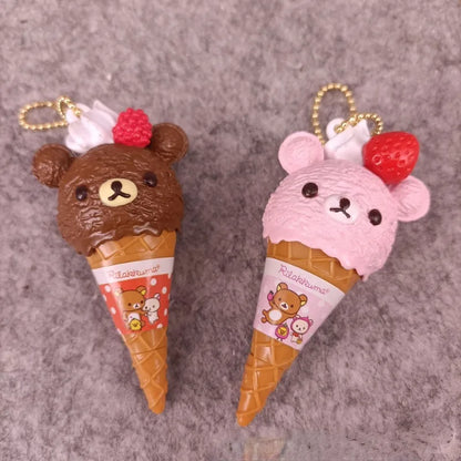 Rilakkuma Ice Cream Key Chain