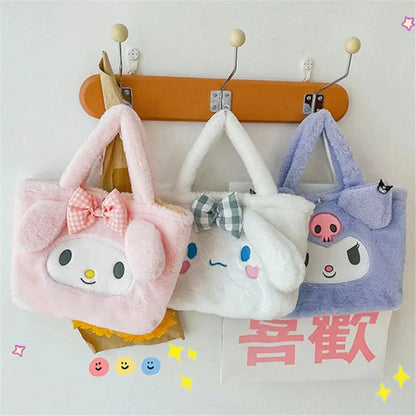 Charming Sanrio Anime Plush Handbag