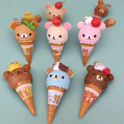 Rilakkuma Ice Cream Key Chain