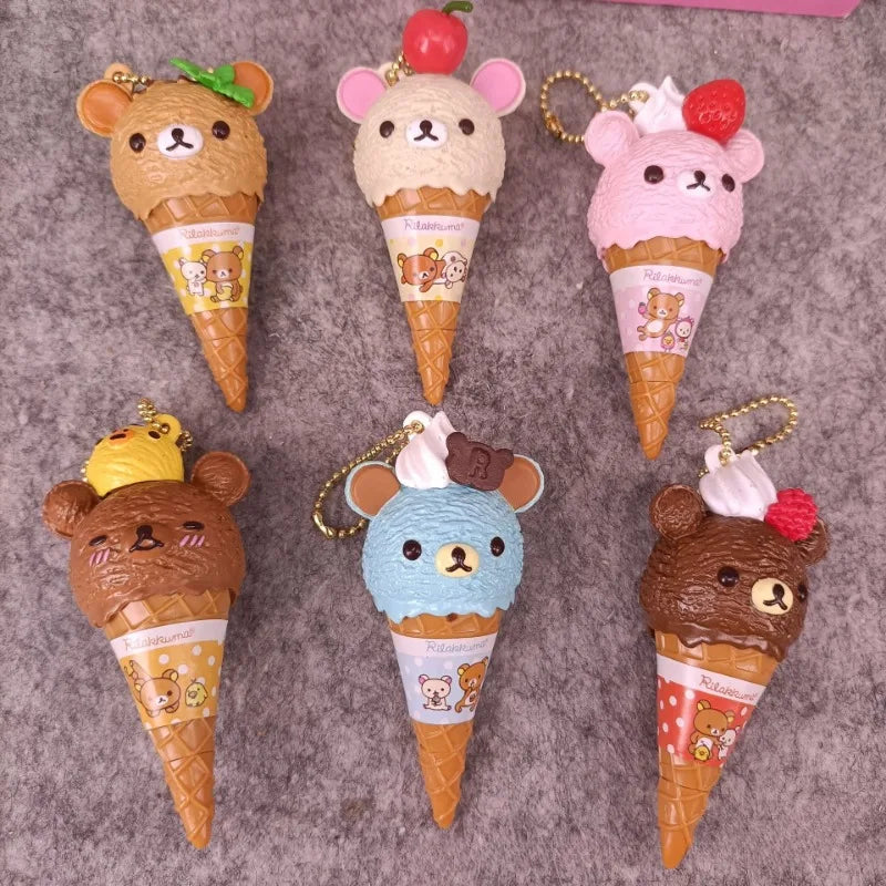 Rilakkuma Ice Cream Key Chain